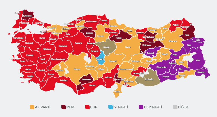 Seçim Sonuçları Canlı Takip! Anlık Yerel Seçim Sonuçları